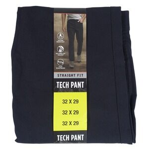 Weatherproof Vintage Mens Straight Fit Tech Pant Black 32x29 Water Resistant NEW